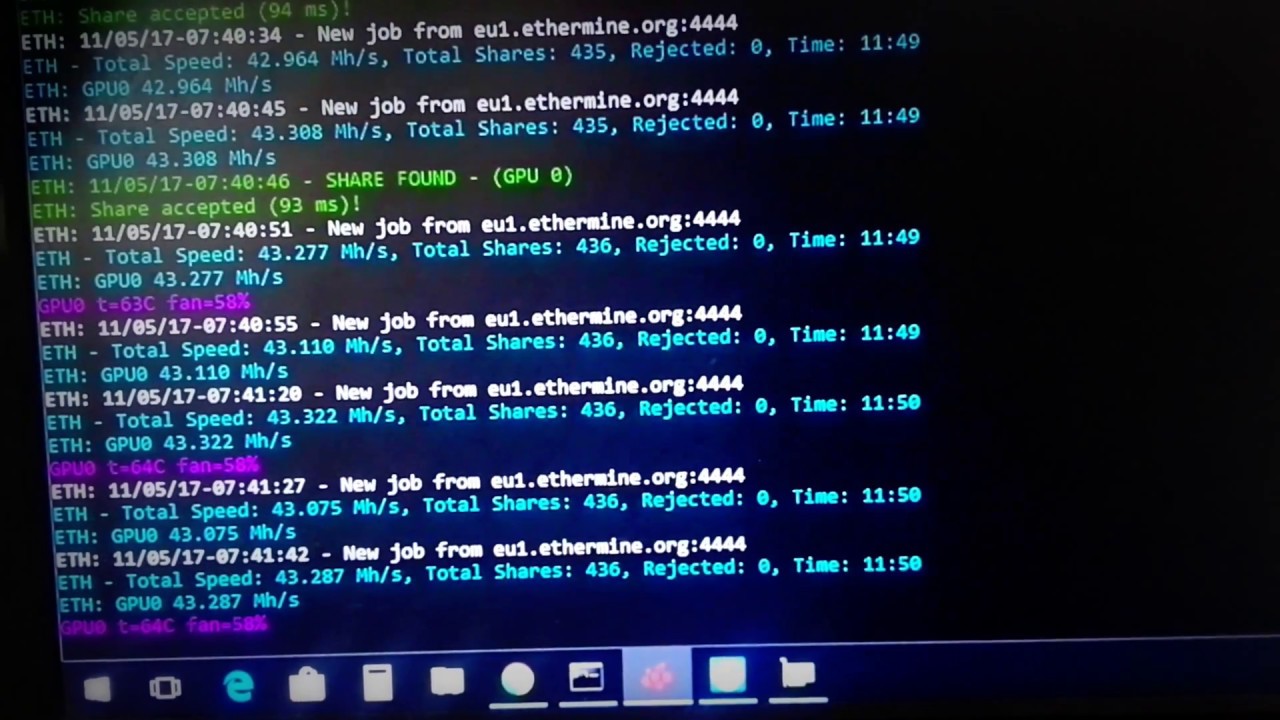 RX Vega 64 SAPPHIRE- ETH mining 43 mh/s