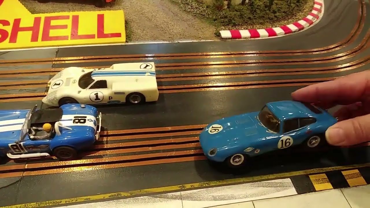 Classic Slot Car RACING (50s and 60s Cars) at NORTHLINE RACETRACK | Part 1/2