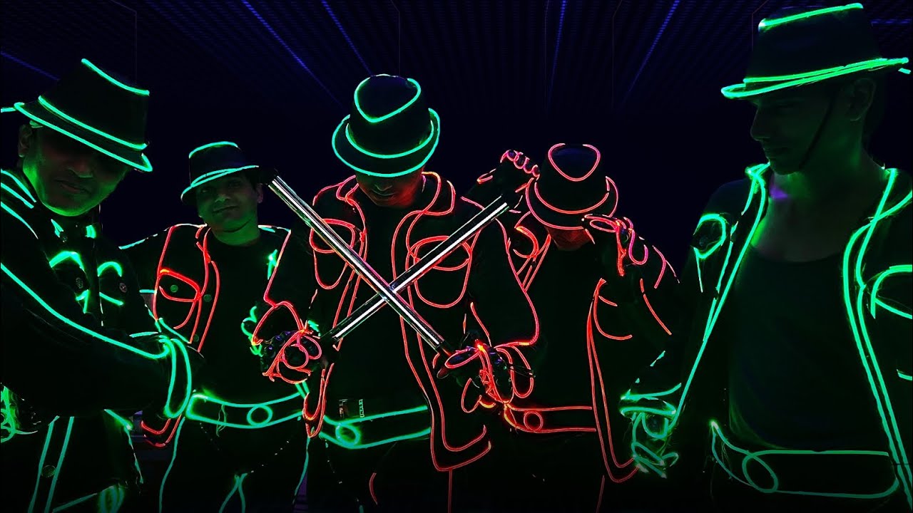 Surprise TRON dance in open lawn