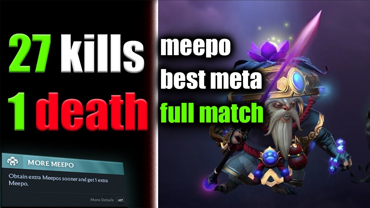 Meepo vs necro | 27 KILLS 1 DEATH  | Best Meepo meta| full match |#dota2 #meepo #guide #epsode  4