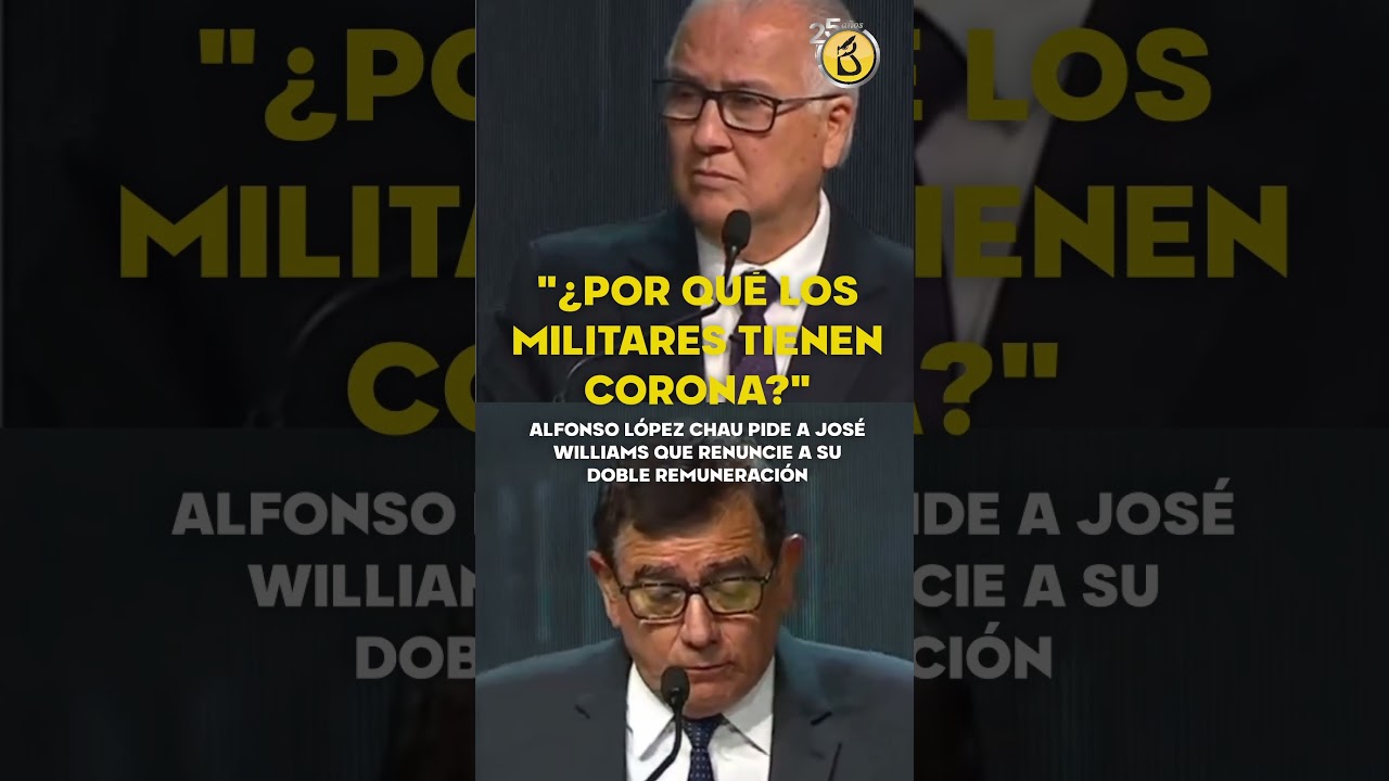 &iquest;Qu&eacute; CORONA tienen los MILITARES? L&oacute;pez CHAU cuestionaa a WILLIAMS por cobrar DOBLE SUELDO
