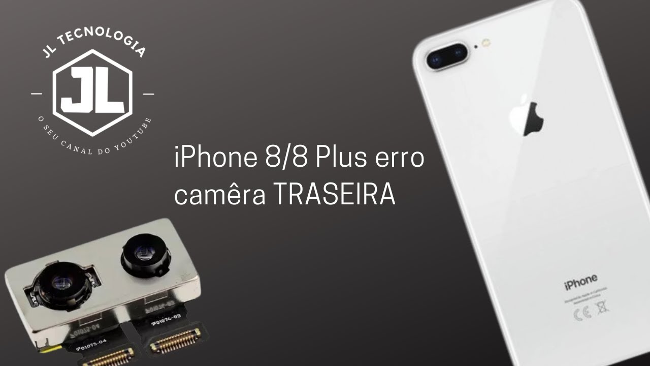 iphone 8 plus não funciona cameras traseira e frontal (CAMERA PRETA)