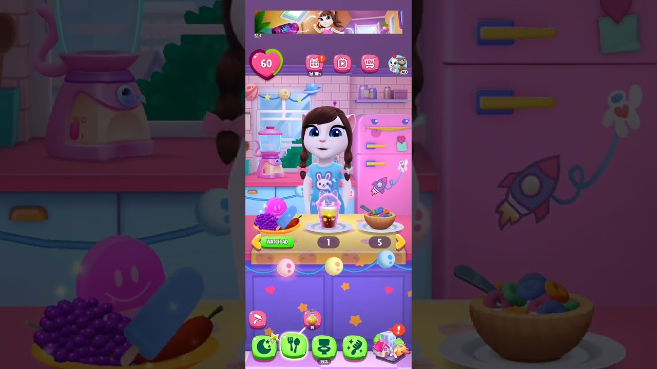 Talking angel 🌸🌷💗 #game #talkingangela2 #YOUTUBE #@khyati-b4n
