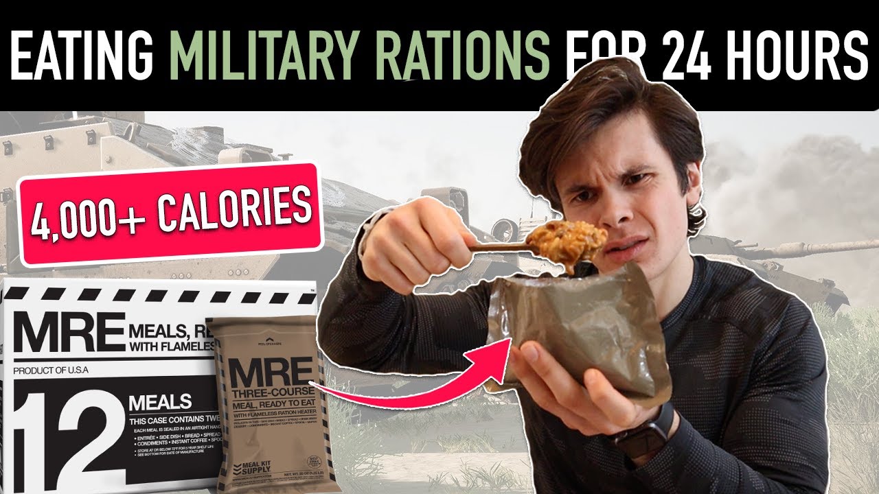 I only ate military rations for 24 HOURS + US Marine Fitness Test *4,000+ CALORIES*