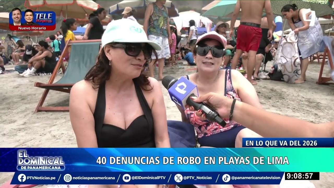 Reportan 40 denuncias de robo en playas de Lima en lo que va del 2026