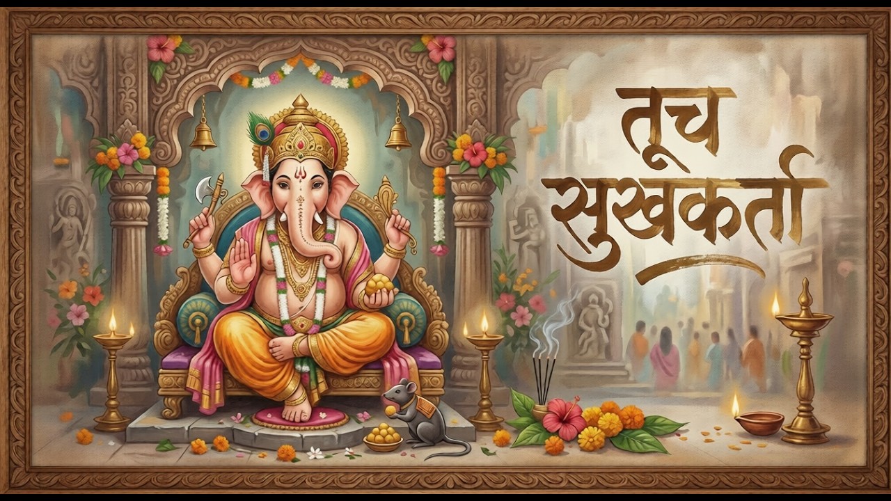 हृदयाला भिडणारे गणपती बाप्पाचे गाणे | तूच सुखकर्ता तूच माऊली | Best Ganpati Song Marathi