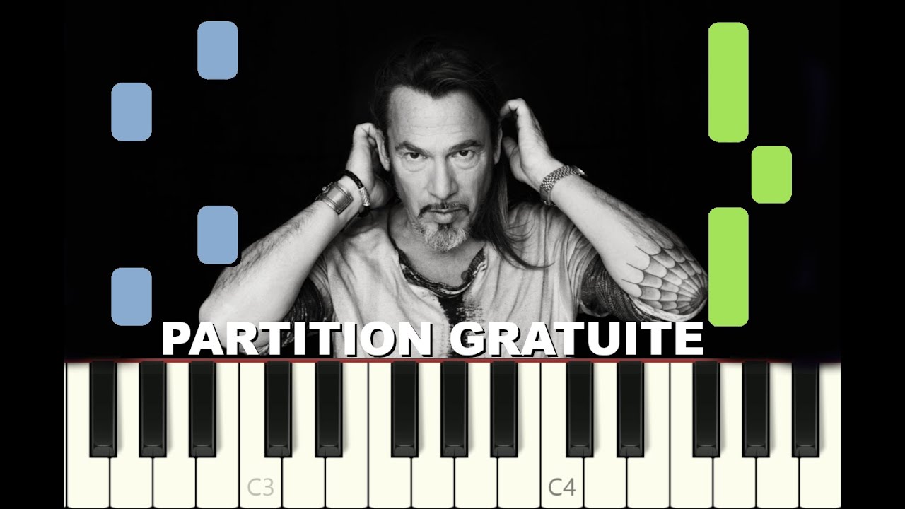 LES MURS PORTEURS par Florent Pagny, Piano Tutorial avec Partition Gratuite (pdf)