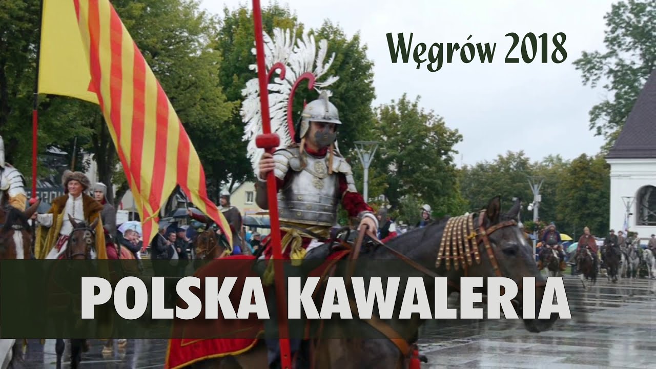 Miasto Węgrów. Kawaleria polska. Rynek Mariacki w Węgrowie r 2018.