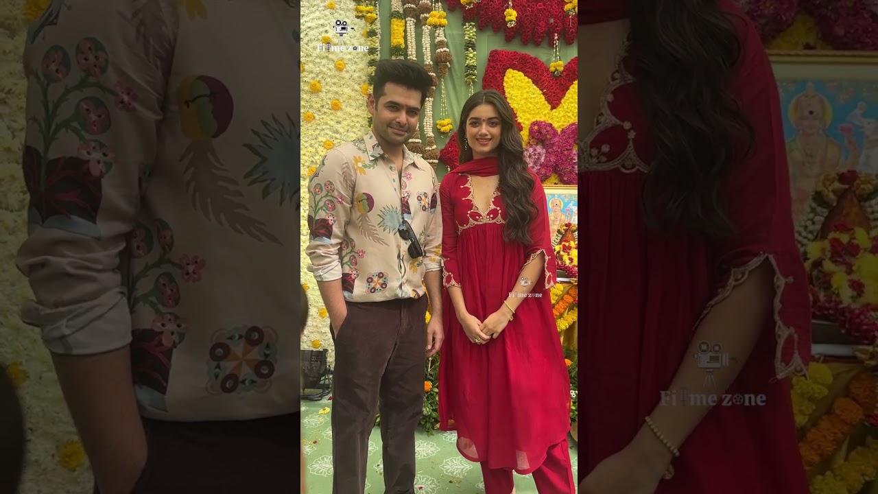 Ram Pothineni Bhagyashri Borse New Movie Opening Pooja Ceremony Visuals | 