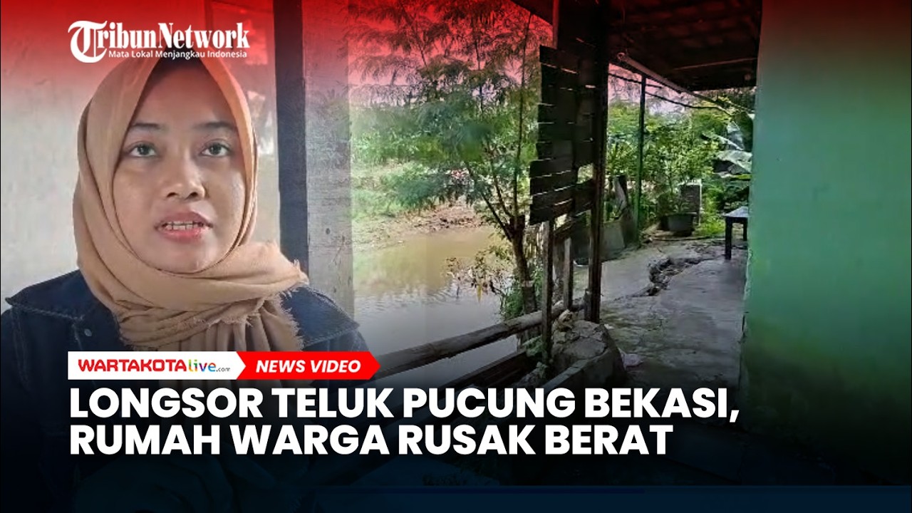 Longsor di Teluk Pucung Bekasi, Rumah Warga Rusak dan Barang Hanyut