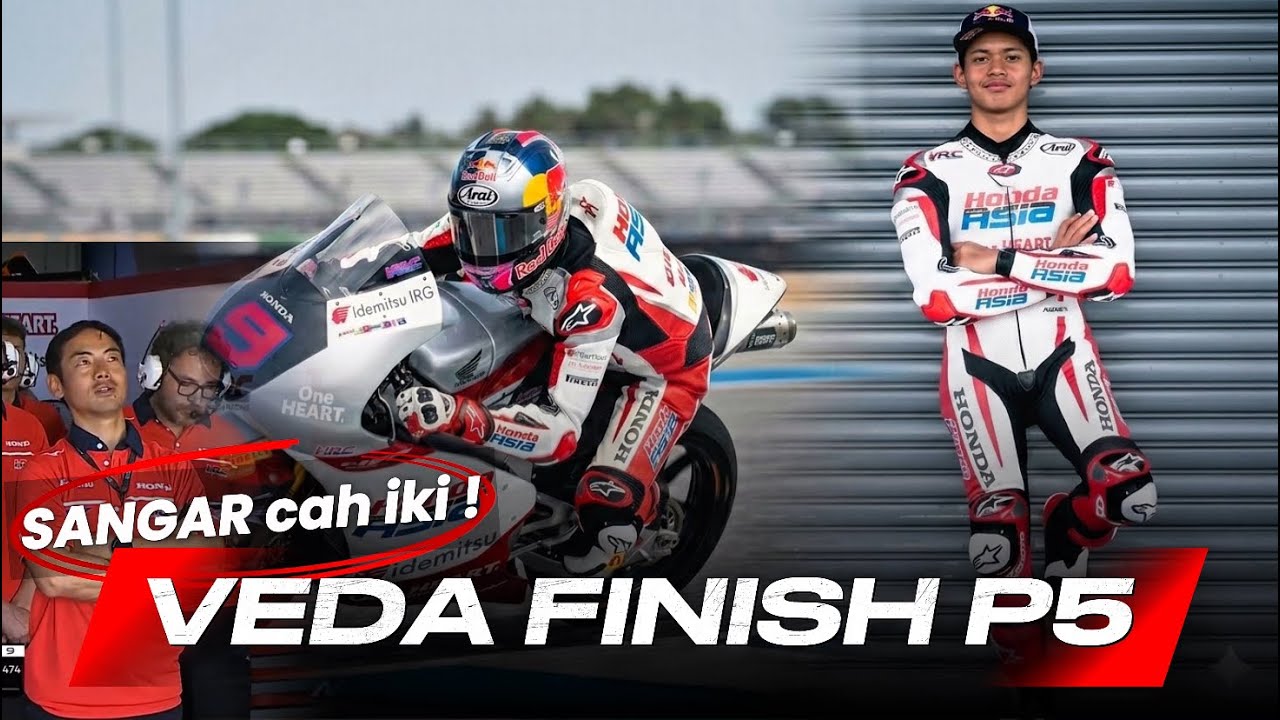 AKSI VEDA EGA! Finish P5 Moto3 Thailand 2026 🔥🇮🇩