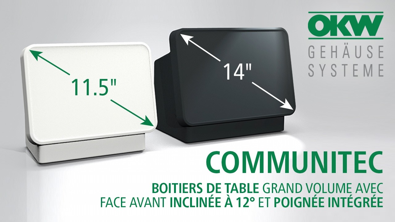 COMMUNITEC : des boitiers grand volume avec poignée intégrée pour l'électronique de pointe