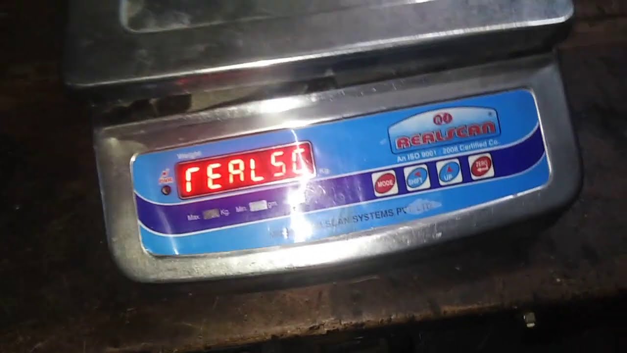 Realscan Electronic weighing machine Calibration in hindi part 2