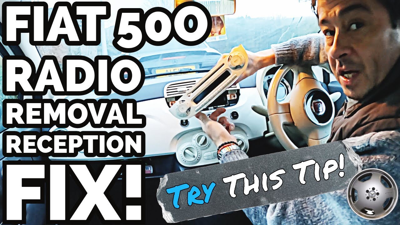 Снятие магнитолы Fiat 500, антенна + устранение плохого приема!