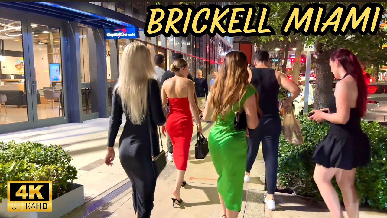 Miami Brickell Nightlife Walk | Saturday Evening Vibes