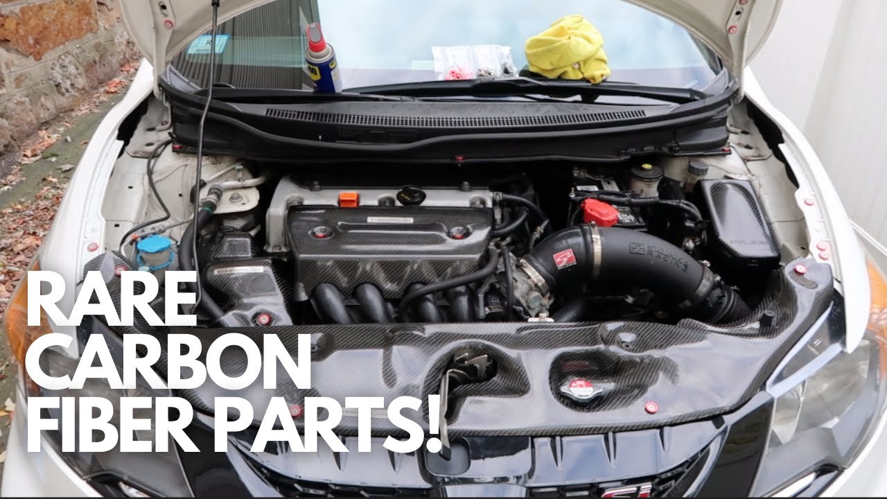 INSTALLING PASSWORD JDM CARBON FIBER PARTS IN THE 9TH GEN CIVIC SI