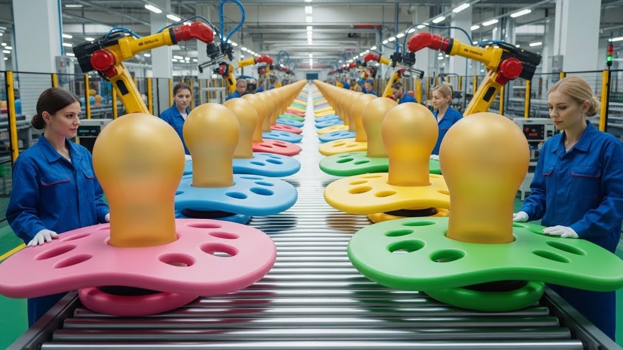 Inside the Baby Pacifier Factory - How 1 Million Pacifiers Are Made Daily