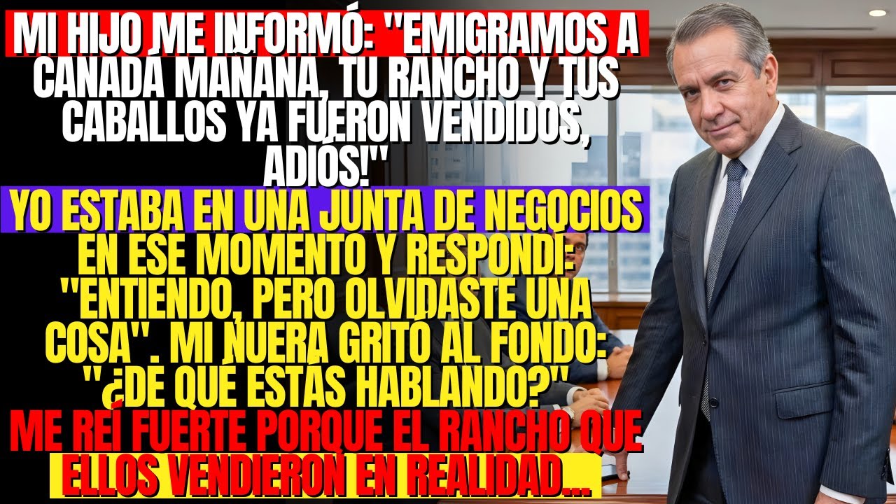 Mi hijo me informó: 