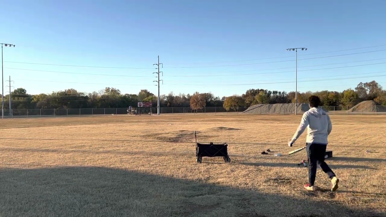 Cutting the ball off of the pop toss machine