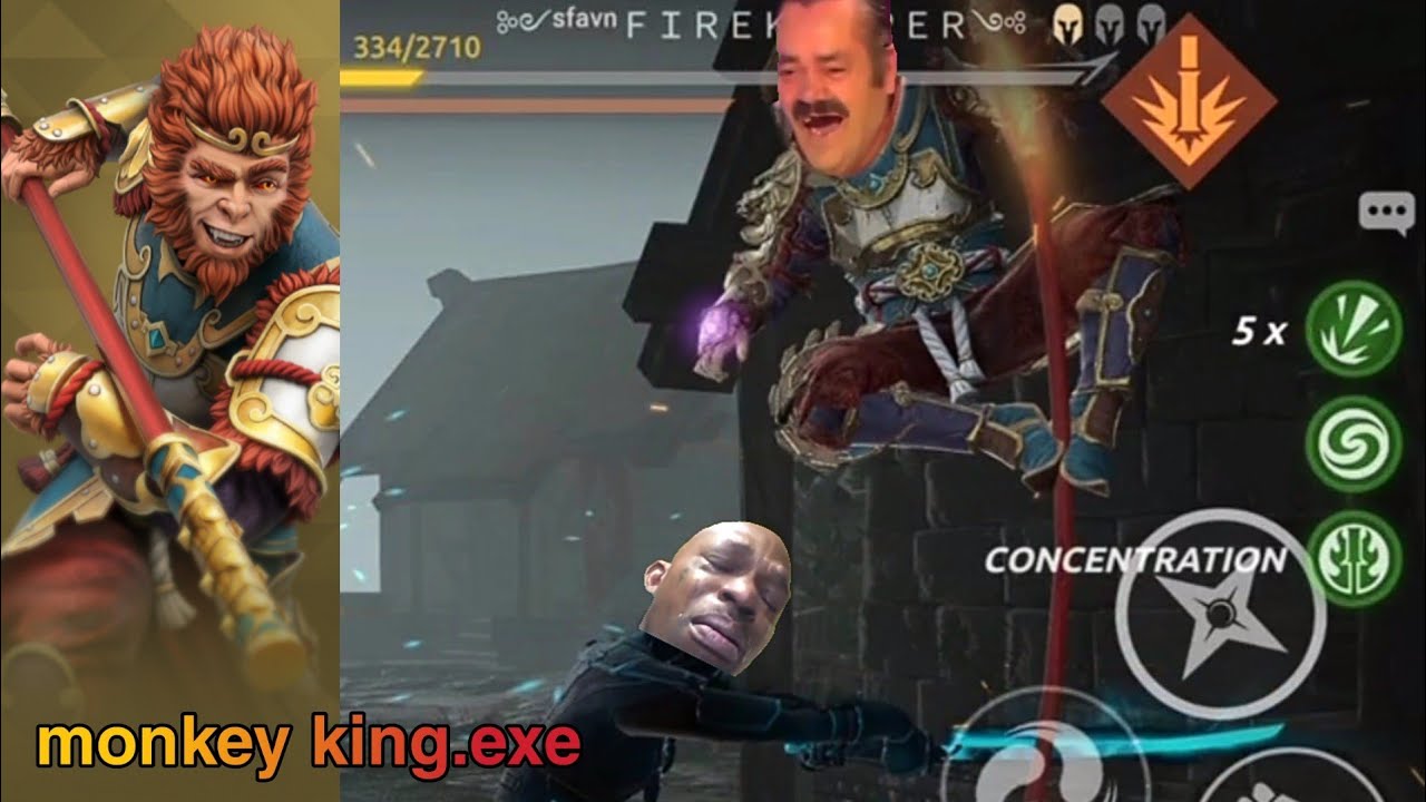 monkey king.exe || shadow fight arena || blessed gaming