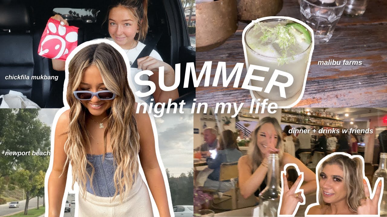 summer night in my life: dinner + drinks with friends, juicy instagram q&a and more! ⋒