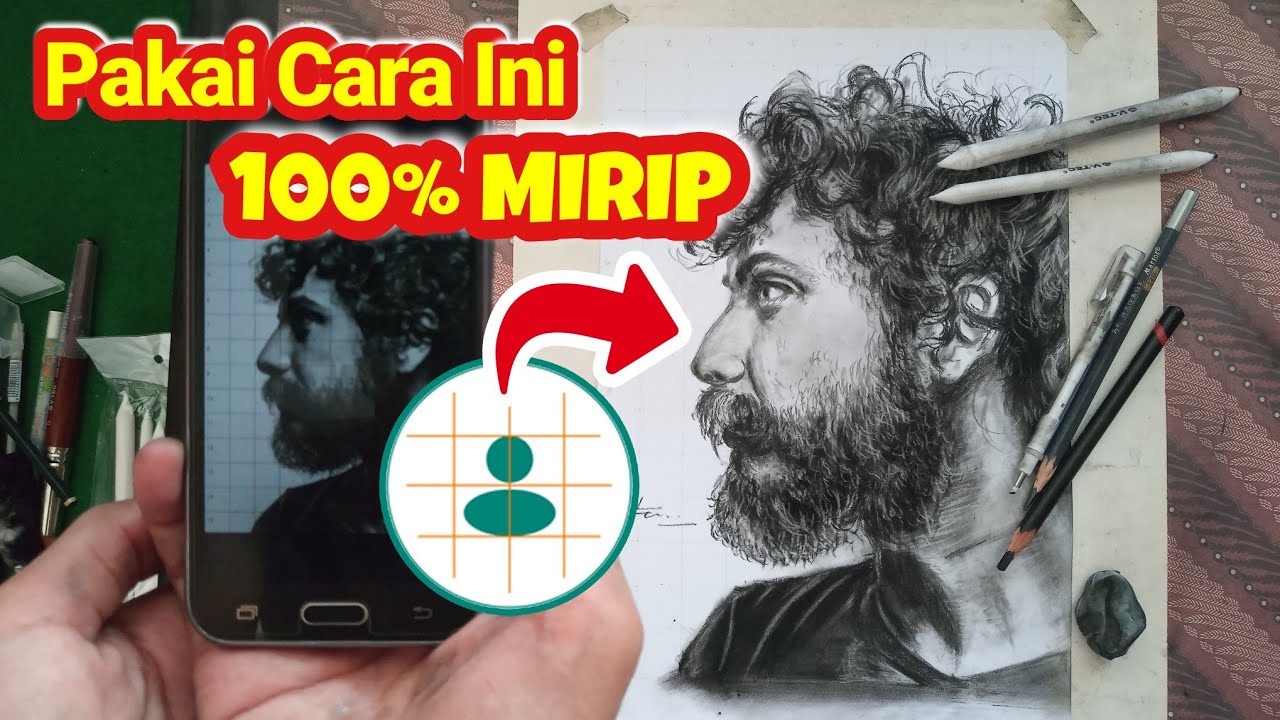 CARA MENGGAMBAR MENGGUNAKAN GRID UNTUK PEMULA, DIJAMIN MIRIP ‼