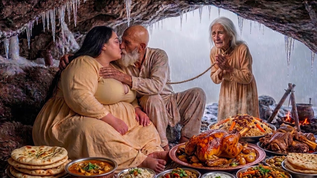 Life In Rural Afghanistan | 100-Year-Old Afghan Man, Young Second Wife & Traditional Meat Cooking