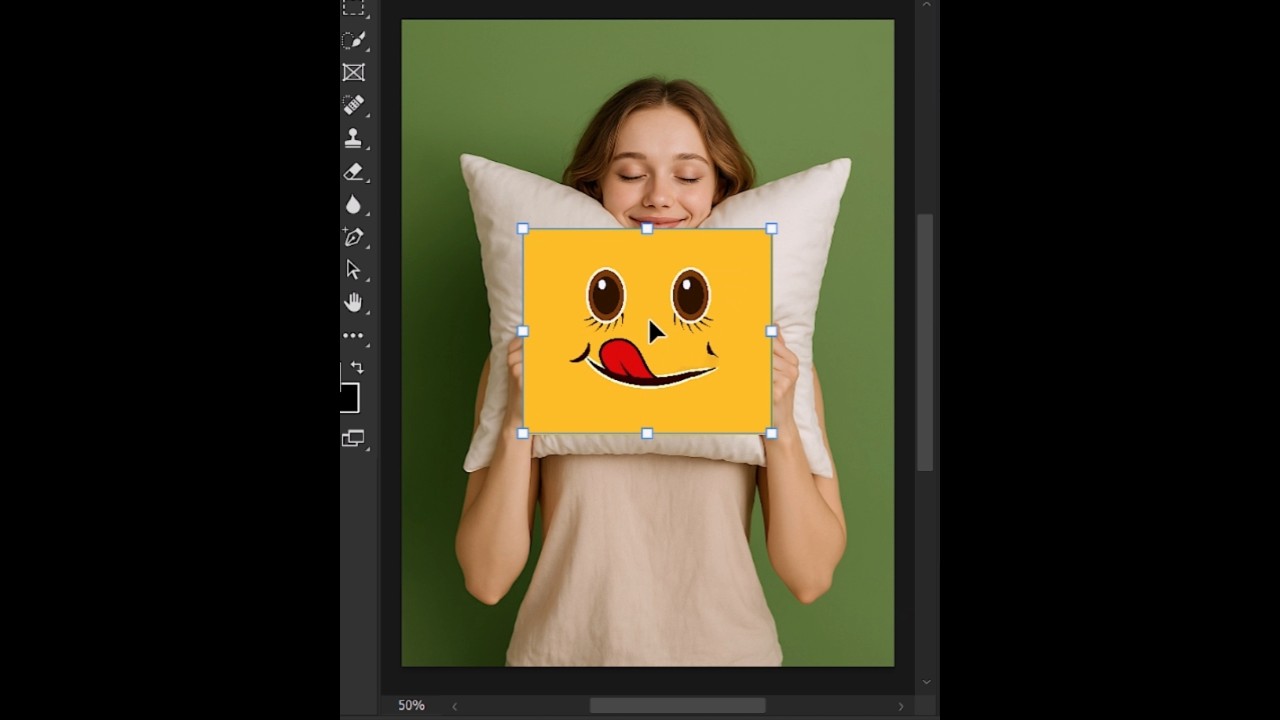 How to Make a Pillow Mockup Using Warp Tool With Photoshop! #shorts