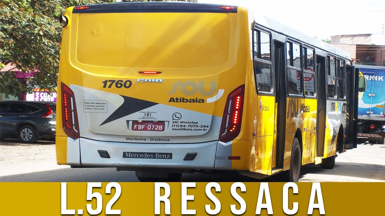 De Ônibus em Atibaia na linha 52 Boa Vista X Ressaca! Saída do Tessaro!