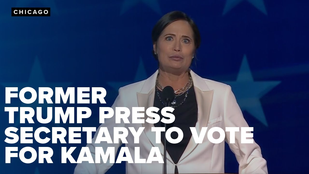 Former Trump Press Secretary Stephanie Grisham says she plans on voting for Harris