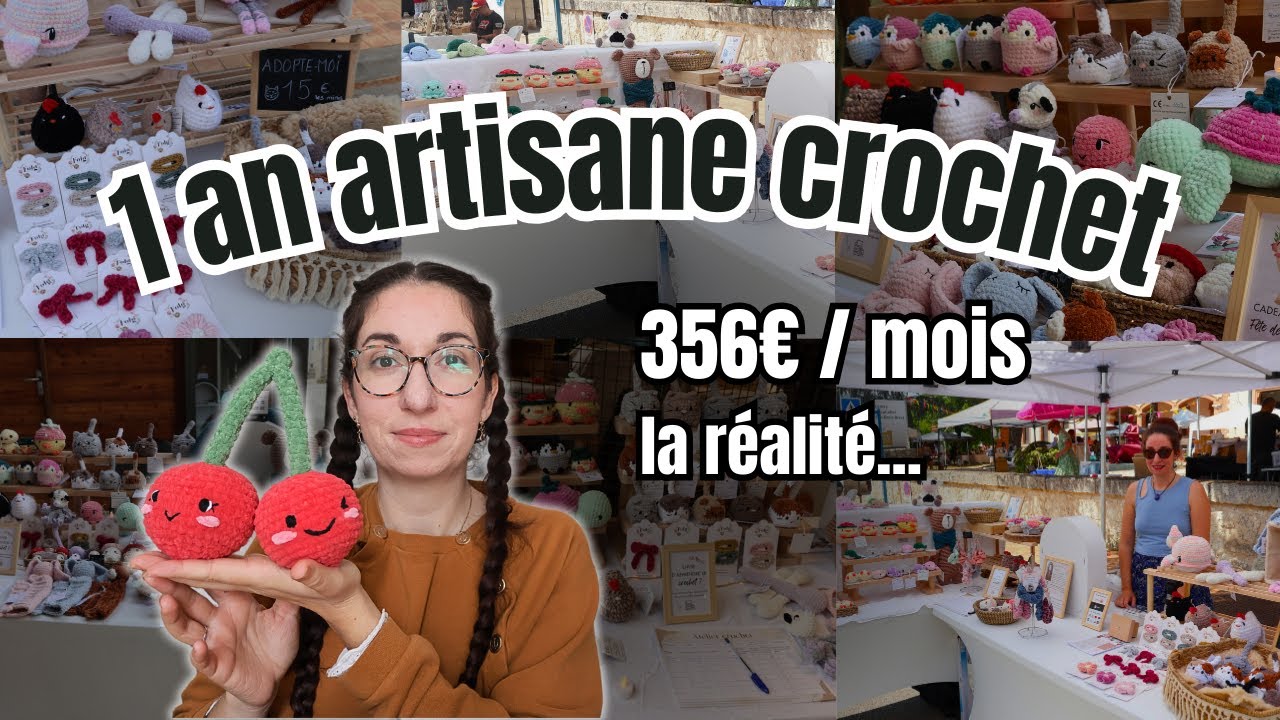 Combien je gagne VRAIMENT en tant qu’artisane crochet ? (bilan + chiffres 💰)