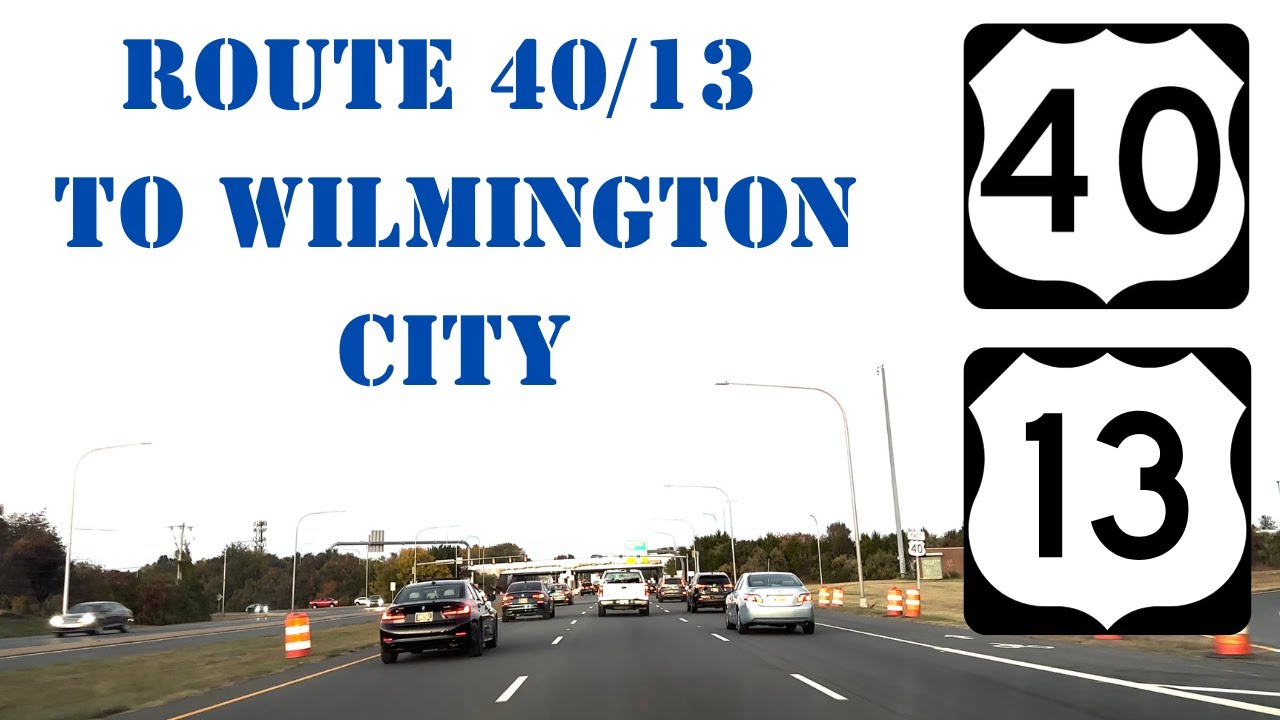Route 40/13 from Bear Delaware to Wilmington City Delaware USA.
