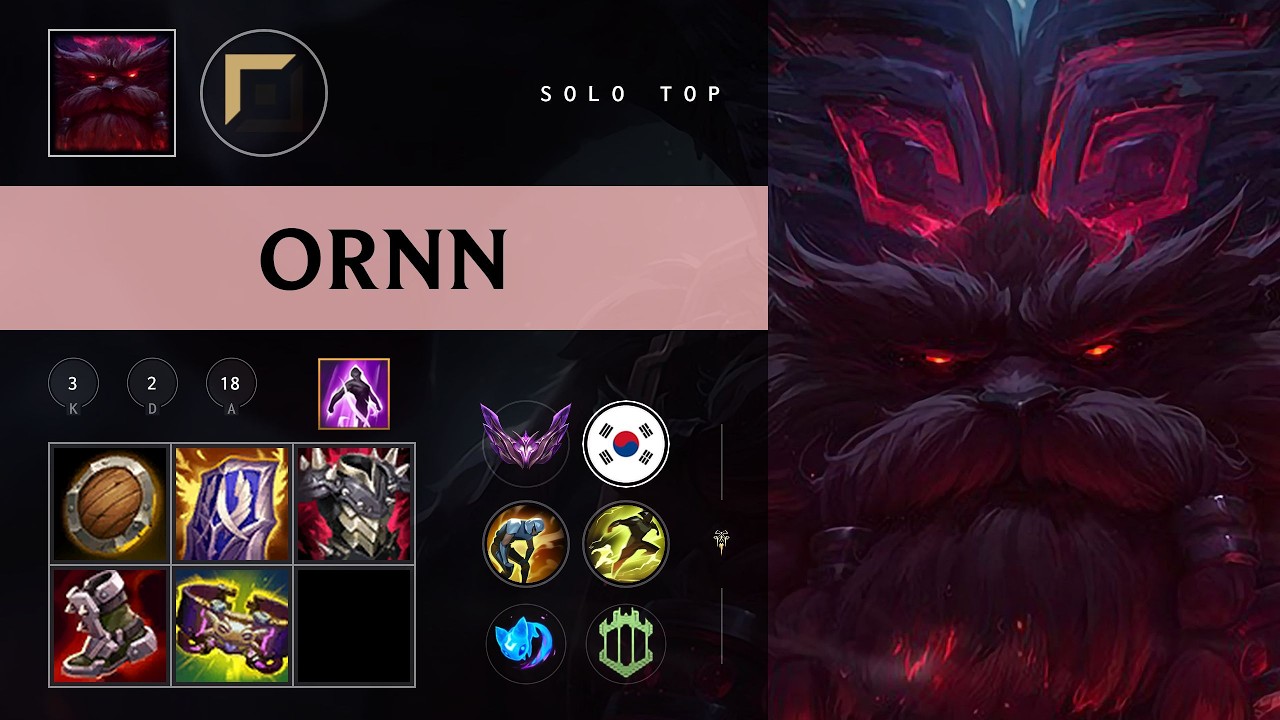 Ornn Top vs Gnar - KR Master Patch 26.10