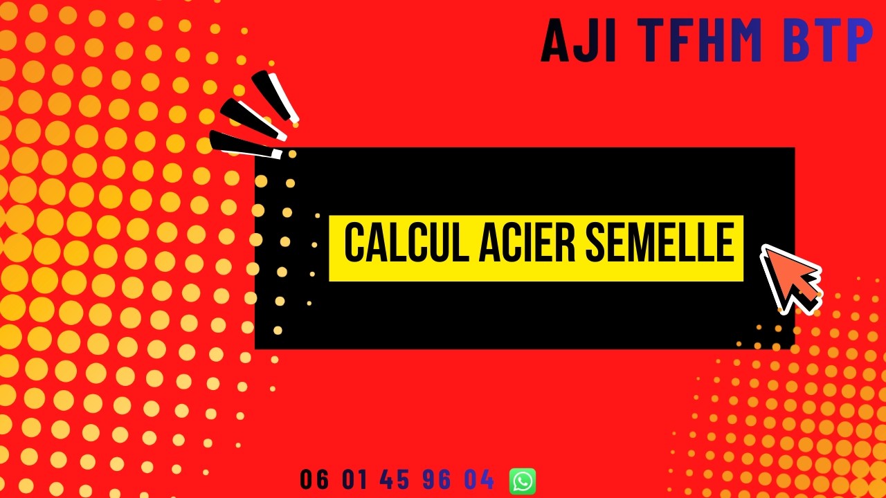 Calcul de Ferraillage d’une Semelle Isolée |    أجي تعلم كيفاش دير 