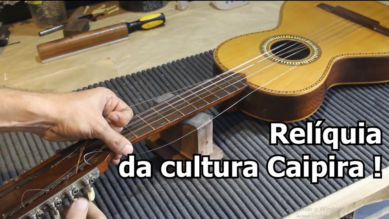 Restauração: Viola Tranquillo Giannini anos 50' Paulista nº8 - Luthier Brunelli