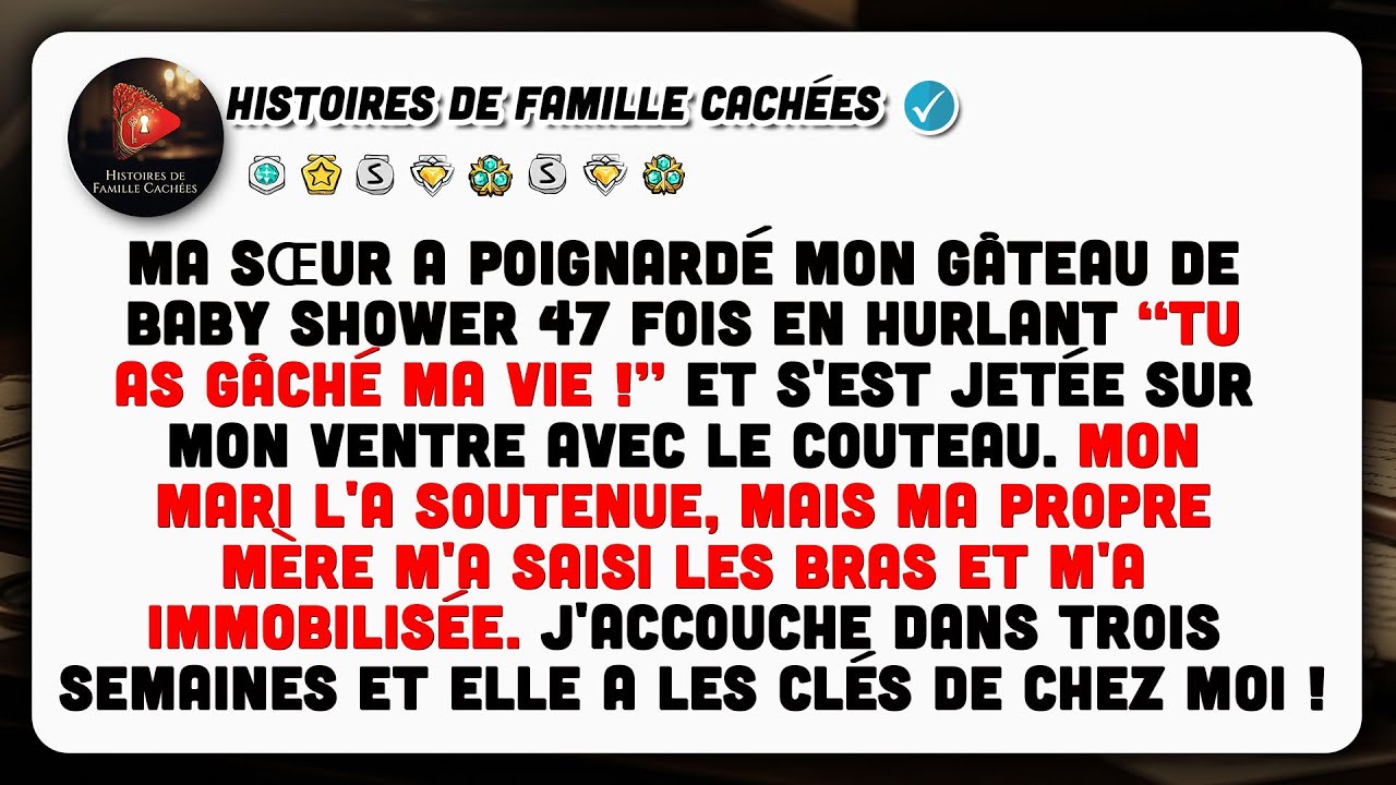 Ma Sœur A Poignardé Mon Gâteau De Baby Shower 47 Fois En Criant Que J'ai Ruiné Sa Vie.
