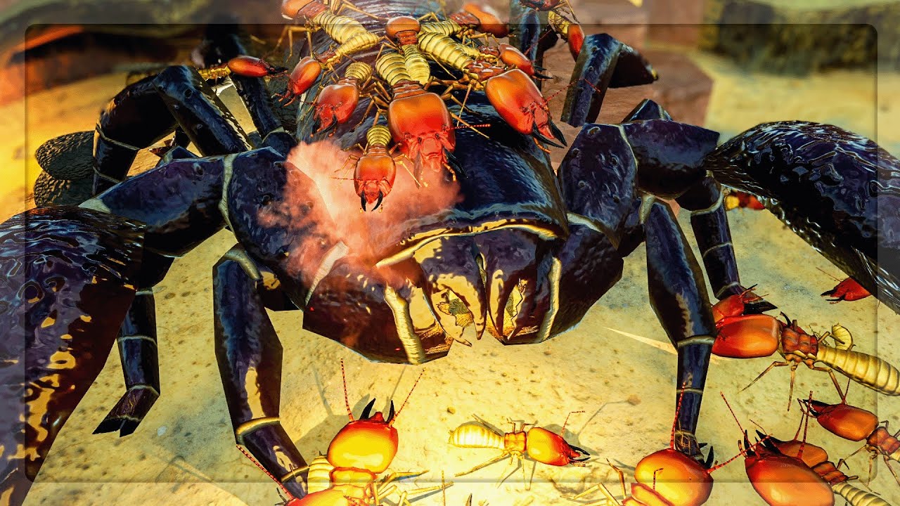 Termites VS A MASSIVE EMPEROR SCORPION in Empires Of The Undergrowth