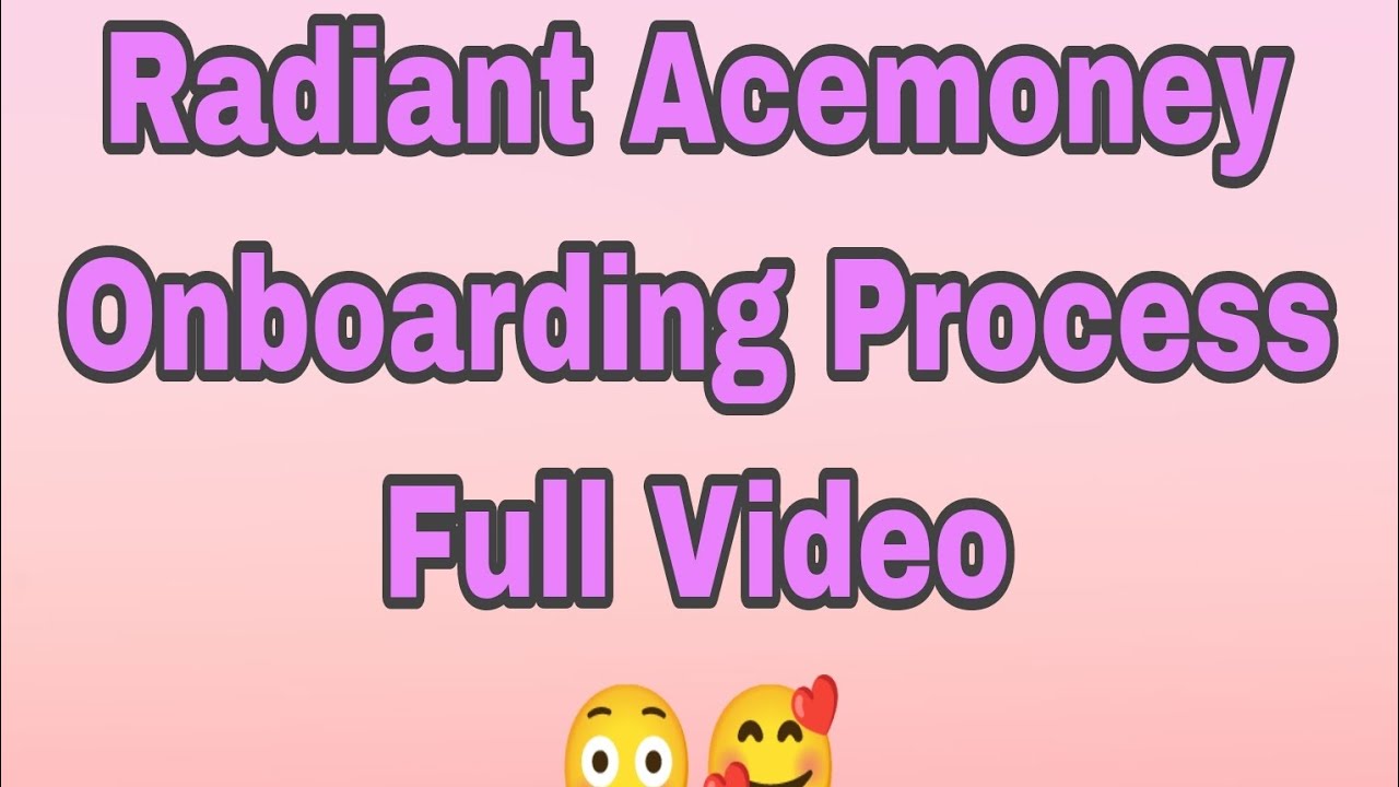 Radiant Acemoney par marchant onboarding kaise karen