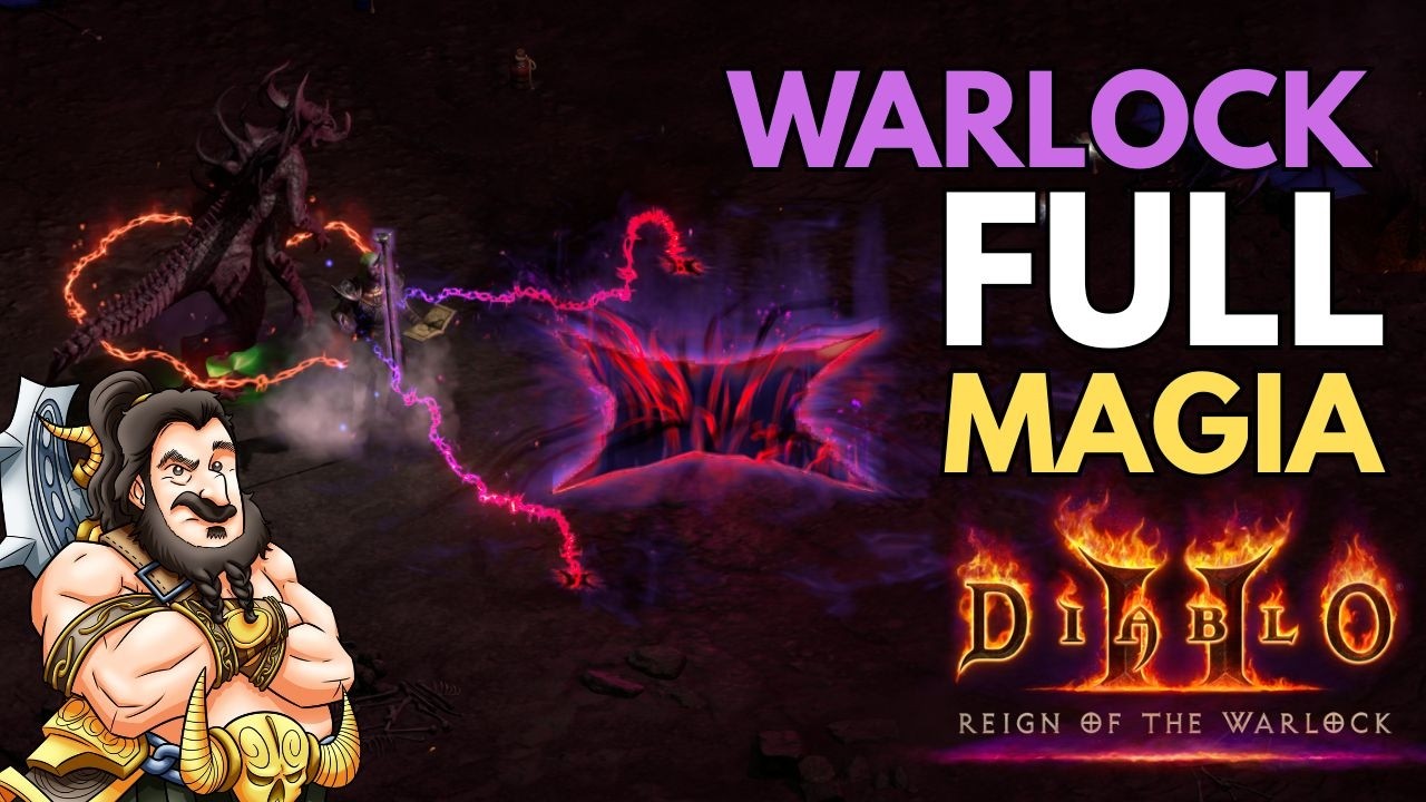 Warlock do Abismo! Limpe TUDO com dano MÁGICO em Diablo 2