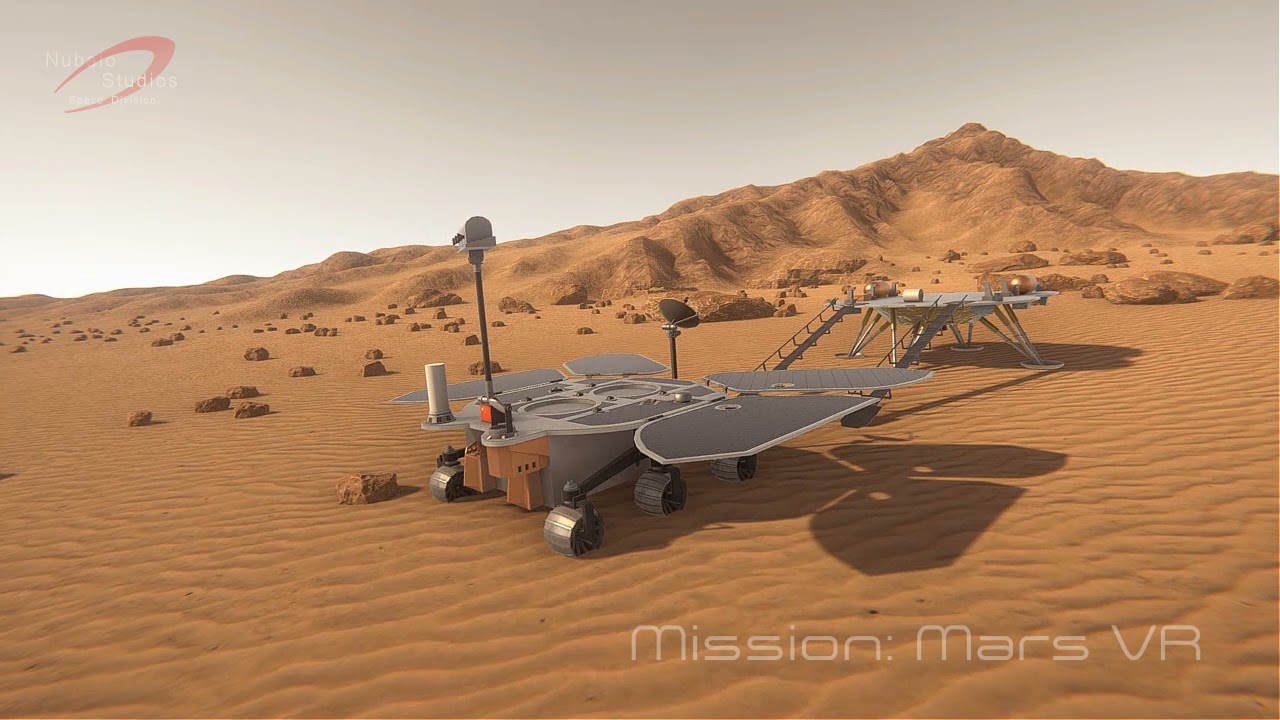 Mission Mars Virtual Reality - Huoxing 1 landing on Mars surface