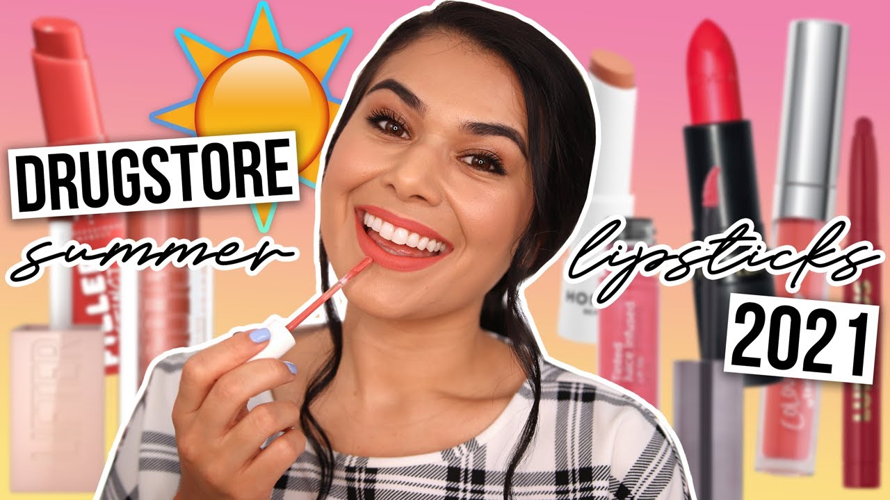 7 Favorite Drugstore Lipsticks for Summer 2021 + Lip Swatches💄🔥