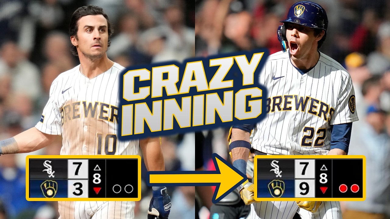 FULL INNING: The Brewers score 6 RUNS to take the lead in the 8th! 😱 (Yelich CLUTCH pinch-hit HR!)