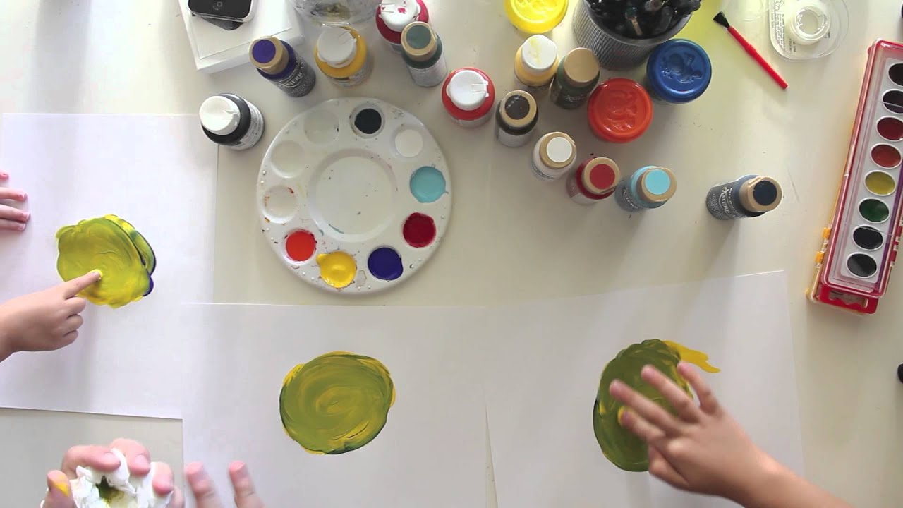 Finger Painting A Snail