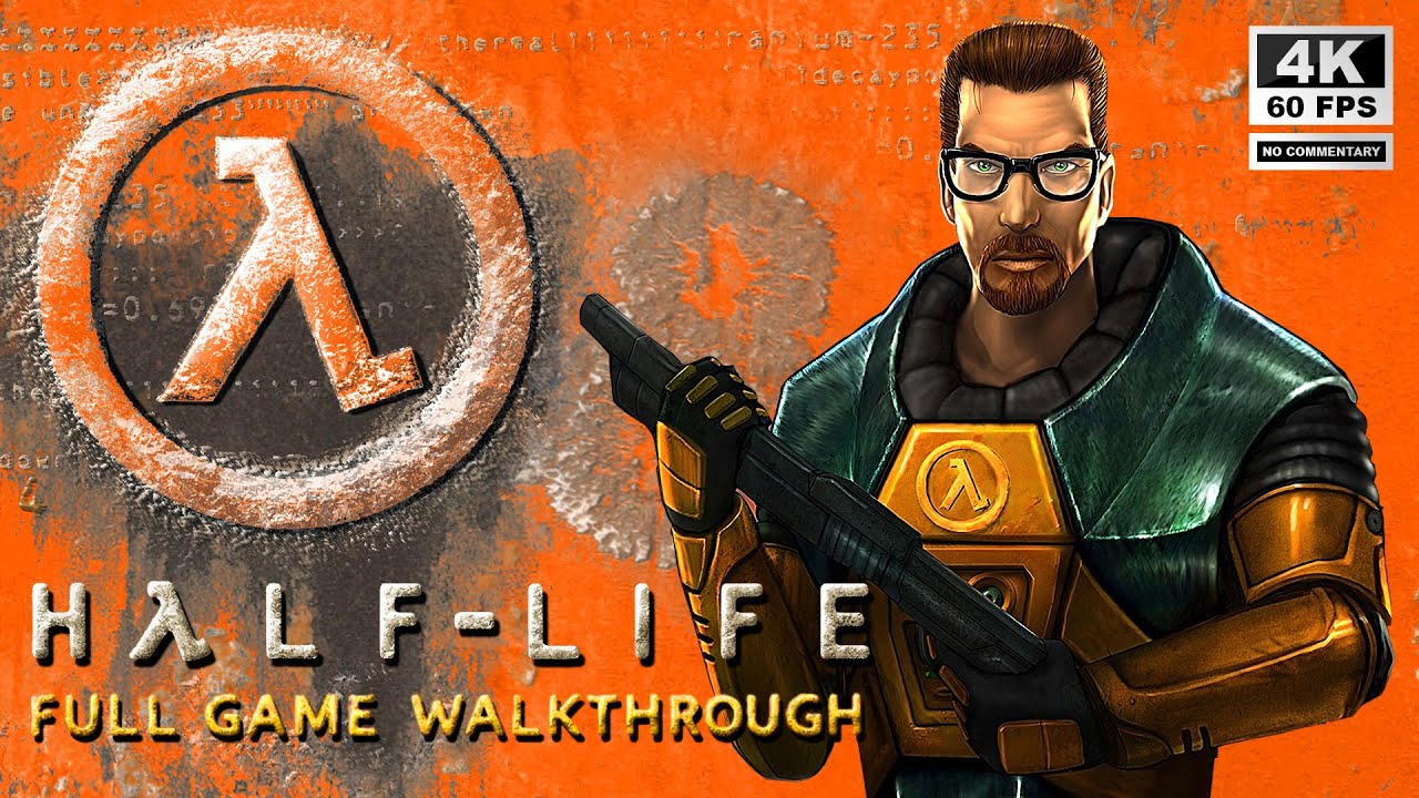 Half-Life - Full Game Walkthrough in 4K [Subtitles Mod]