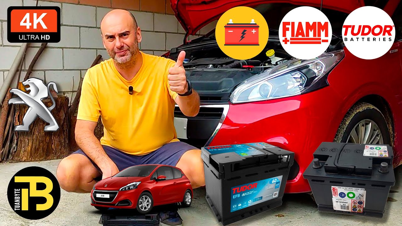 Batería 🔋 NUEVA Tudor EFB TL600 para el Peugeot 208 BlueHDI 100 🚗 | NO S&S No Reprogramación 🚀
