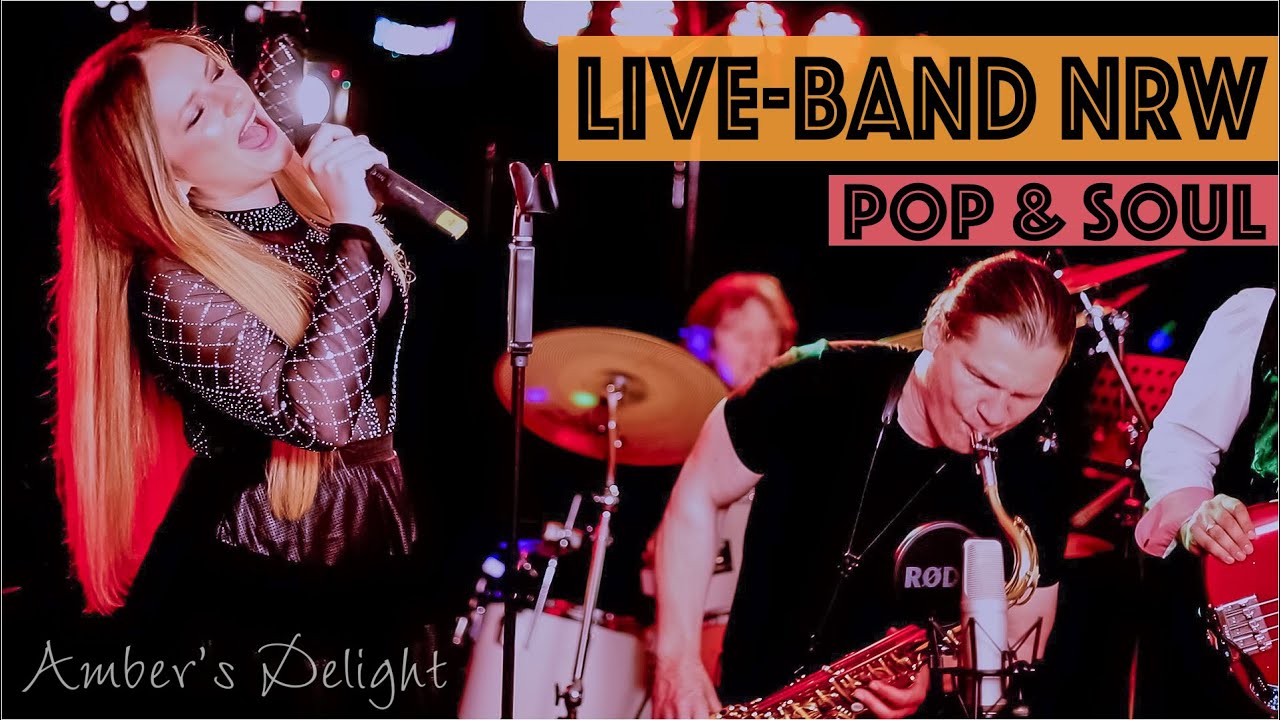Partyband Coverband NRW - Amber's Delight Pop & Soul Hits mit Saxofon