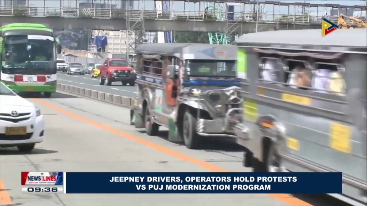 Jeepney drivers, operators hold protests vs PUJ modernization program