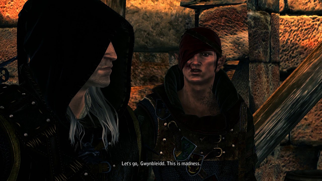 The Witcher 2: Geralt and Iorveth meet Letho in Loc Muinne