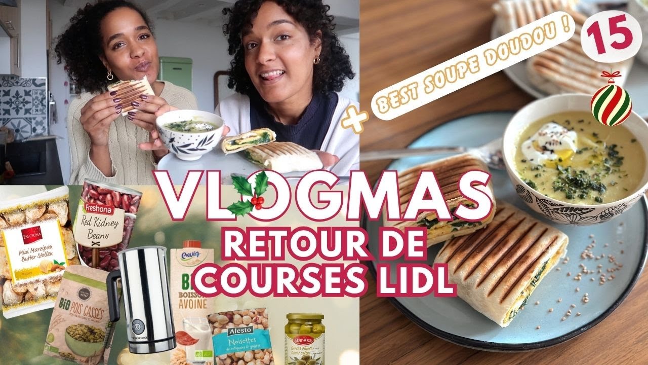 VLOGMAS #15 | Retour De Courses LIDL, Cadeaux Pour Nos Filles 🎁  et BEST Soupe D'hiver ! 😋