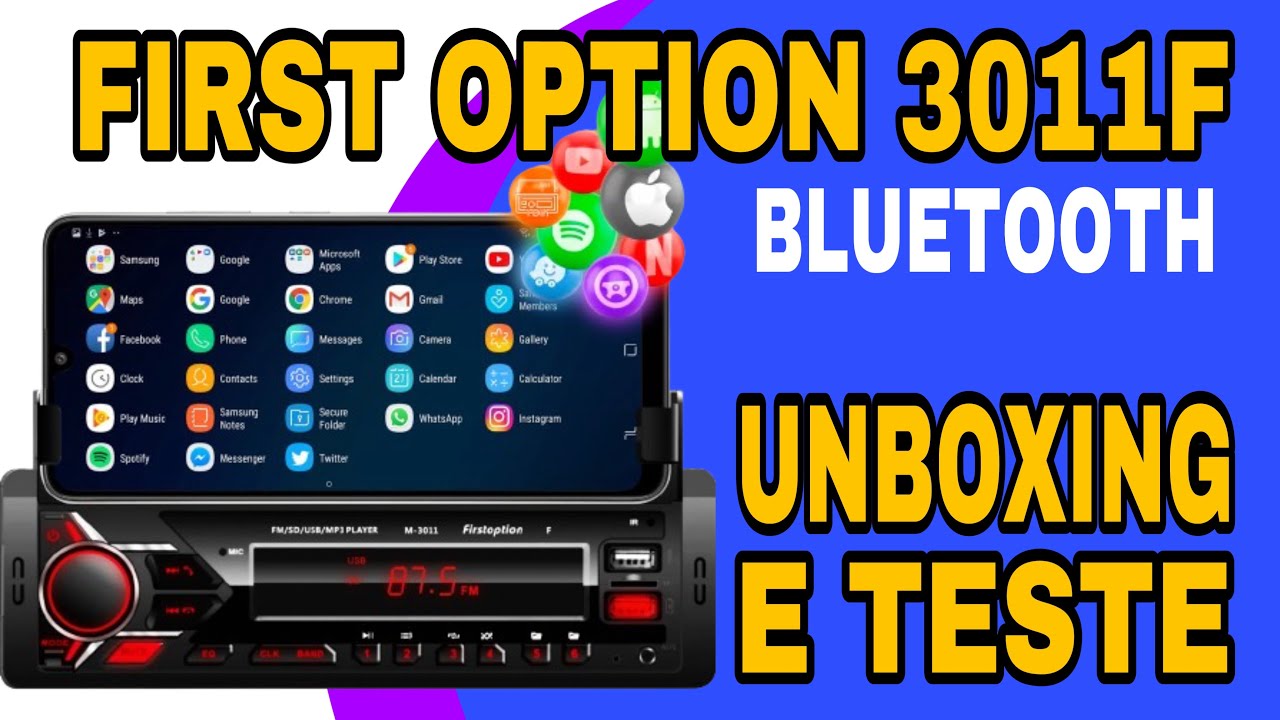 Som First Option 3011F Bluetooth Unboxing e teste